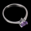 Ring natürlicher Amethyst zart 925 Größe 11