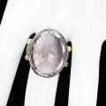 Ring Amethyst 25,27 ct Saphire Silber Größe 19