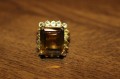 Ring Natur Quarz Größe 13 Saphire