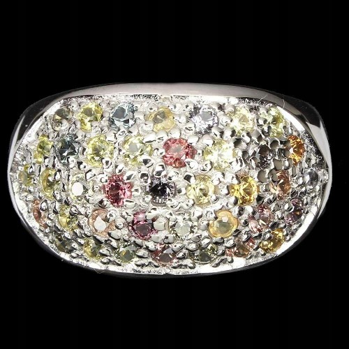 Ring Songea Saphire Silber 925 natur Größe 22