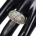 Ring Songea Saphire Silber 925 natur Größe 22