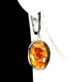 Silberohrringe Natur Bernstein 925 5