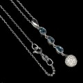 Silberkette 925 London Blue Topas Zirkonia 6