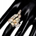 925 Silber Feueropal Ring Größe 14 6