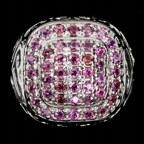Silver ring 925 size 14  garnets 3