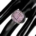 Silver ring 925 size 14  garnets 3