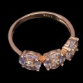 Ring Größe 14 natürliche Tansanite aus 925er Silber 7