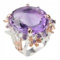 Amethyst Ring 36,22 ct Größe 17,5 zertifiziert