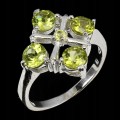 Ring natürlicher Olivin Größe 13,5 schön