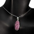 Silberkette 925 natürliche Rubine zart 5