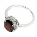 Ring Silber 925 Granat Gr. 11 Natur 3
