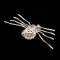 Silberbrosche natürliche Saphire Granate 925 Spinne