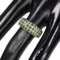 Silberring natürliche Diopside Größe 13,5