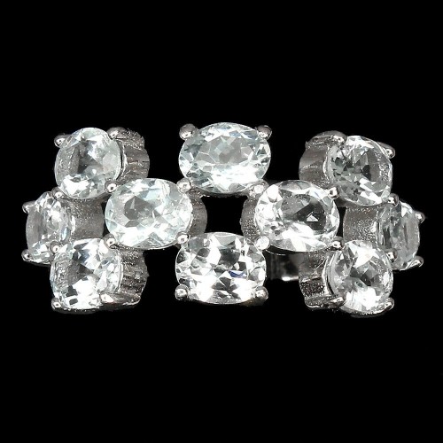 Aquamarin Silberring 925 Größe 16 6