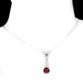Granat Silberhalskette natur 925 Zirkonia 5