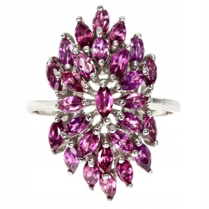 Ring natürliche Rhodolith Granate Größe 17 925 2