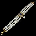 Armband natürliche Tansanit Perlen Silber 925 2