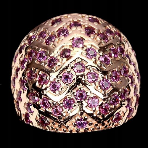 Ring 925 Silber Rhodolit Granate Größe 16,5 2