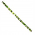 Silberarmband natürliche Diopside 10