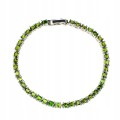 Silberarmband natürliche Diopside 10