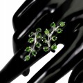 Diopsid Silberring Größe 19 925 natur 2