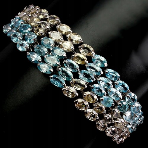 925-zertifiziertes natürliches Zirkone Armband