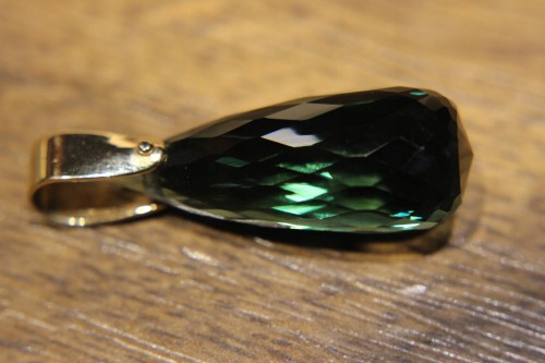 Großer Gold Quarz Anhänger 2