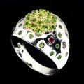 Ring Silber Diopside 925 Granat Größe 17 2