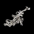 Brosche natürliches Silber Granate Rhodolite Saphire 2
