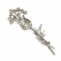 Brosche Turmalin Blume Saphire Silber Diopside 2