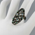 Silberring Topas blaue Zirkonia Größe 15 925