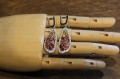 925 Silber Ohrringe Songea Padparaja Saphire 2