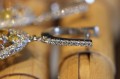 925 Silber Ohrringe Songea Padparaja Saphire 2
