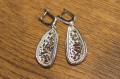 925 Silber Ohrringe Songea Padparaja Saphire 2