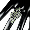 Ring natürliche Diopside Größe 17 Silber 3