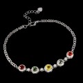 Armband natürliche Saphire 925 Zirkonia 2