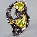 Artistic ring size 17.5 natural peridot