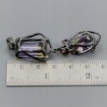 Künstlerischer Anhänger 21 Karat Ametrin Turmalin Sterlingsilber