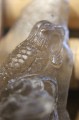 Vogelfigur geschnitzter Rauchquarz Naturstein