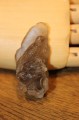 Vogelfigur geschnitzter Rauchquarz Naturstein