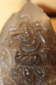 Ganeshi Figur geschnitzter Rauchquarz Stein 2