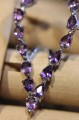 Silberner Amethyst Ring Größe 12 Natur 925