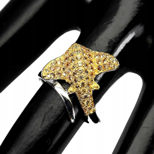 Silberring Songea Saphire Größe 13 Rochen