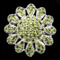 Ring 925 natürliche Diopside Größe 16,5 schön