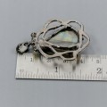 Kunstvoller 23ct Labradorit Anhänger Diopside 925