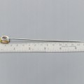Artistic silver fluorite brooch 13ct