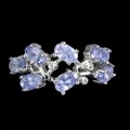 Ring aus Silber 925 natürliche Tansanite Größe 12 2
