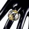 Ring garnet flowers size 16 diopsides 925