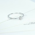 Ring Weißgold 10K Diamanten 0.05ct, Größe 15