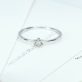 Ring Weißgold 10K Diamanten 0.05ct, Größe 15